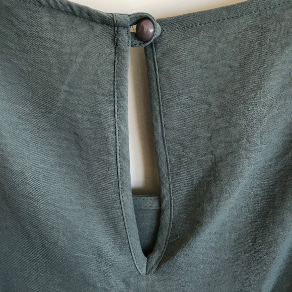 CONNECTED APPAREL Jumpsuit Sleeveless Romper Wide Leg‎ Cropped Moss Size 12 - Picture 11 of 16